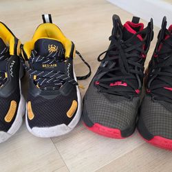 Boys 5/5.5 Bel Air and LeBron Sneakers