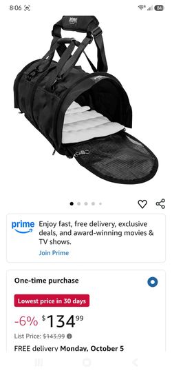 Sturdi Products Divided X-Large Pet Carrier, Black, 20"x16"x12"