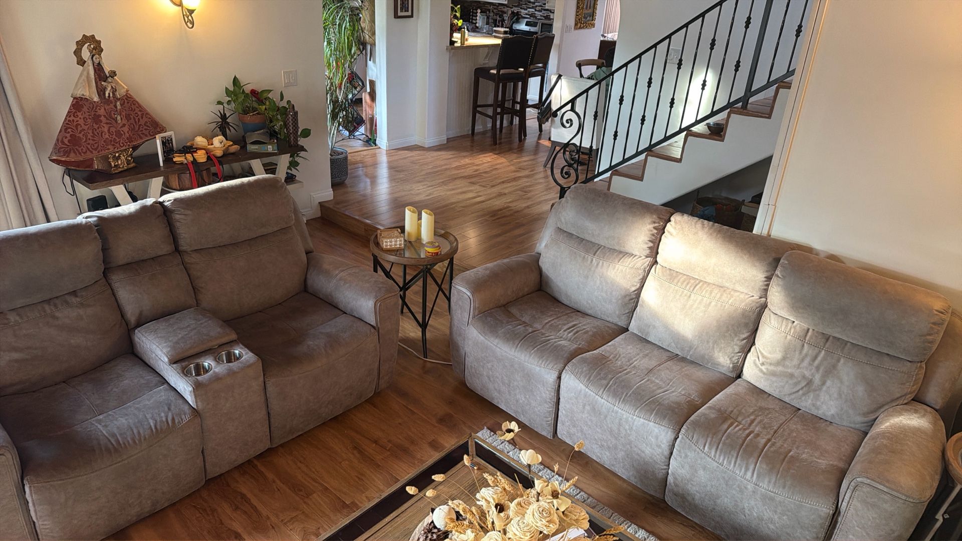 2 Couches For Sale  “Recliner Not Functional” 