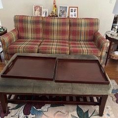 Sofa and Ottoman/ Coffee Table 