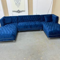 MODA VELVET 3PC. SECTIONAL