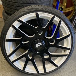 24 Rims Wheels Tires Used $4500 5X112,5X120 