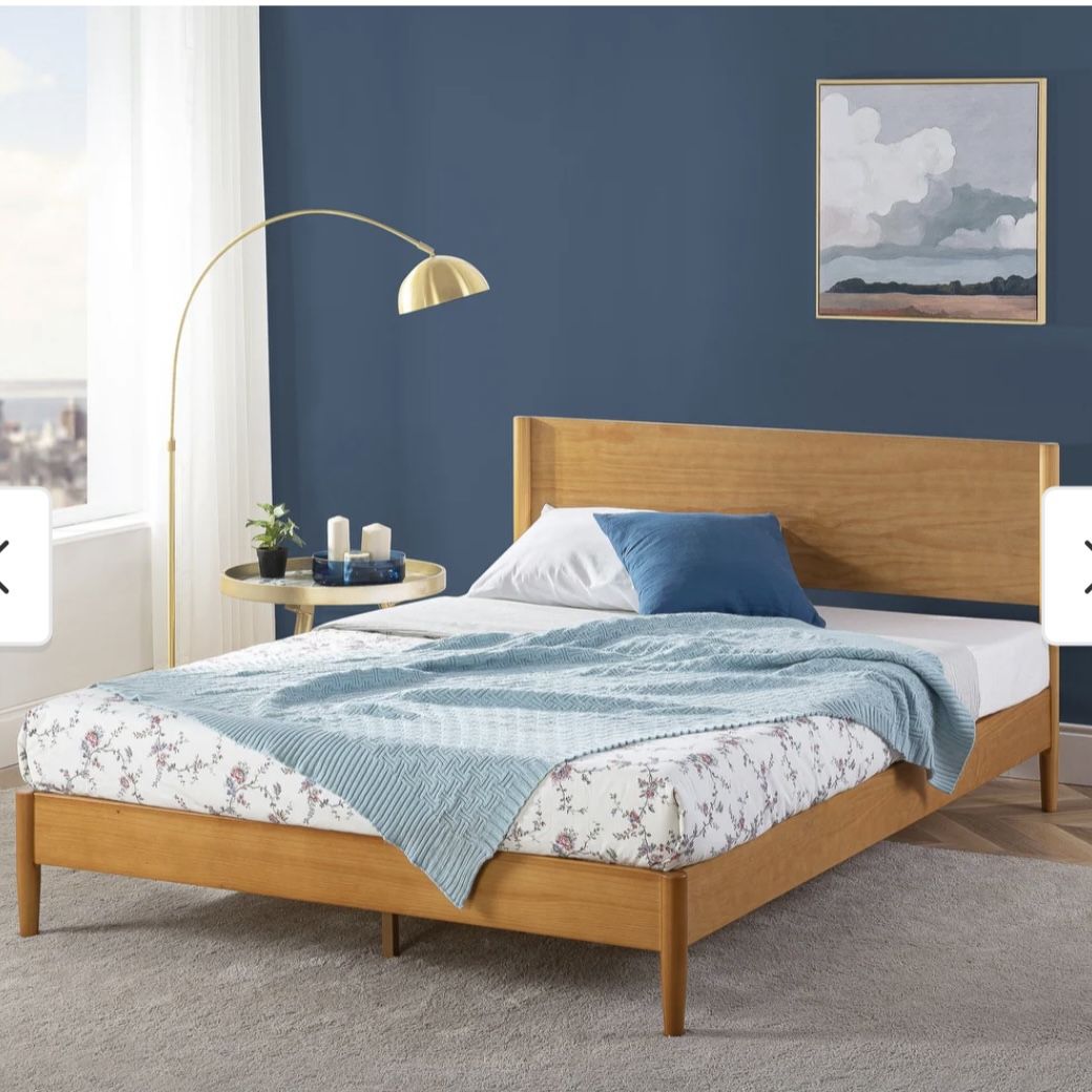 ZINUS Queen Wood Bed Frame