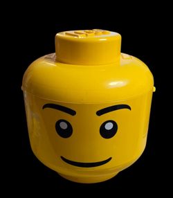 LEGO Head Storage Container Large Yellow