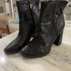Black Glitter Ankle Boots. Ladies Sz 7.5 Jessica Simpson boots.