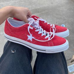 Converse One Star 95 Universe Low Top Red Suede