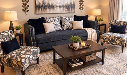 Beautiful couch and chair.