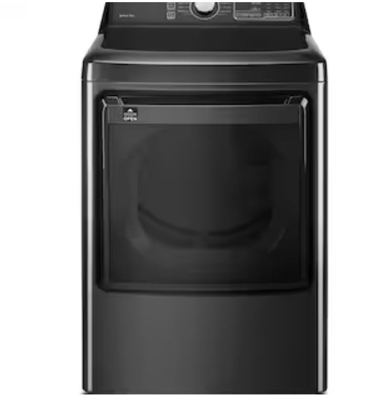 Midea 7.5cu ft Reversible Side Swing Door Gas Dryer Gray