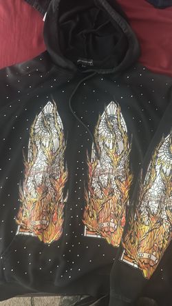 Who Decides War Studded Graphic Hoodie
