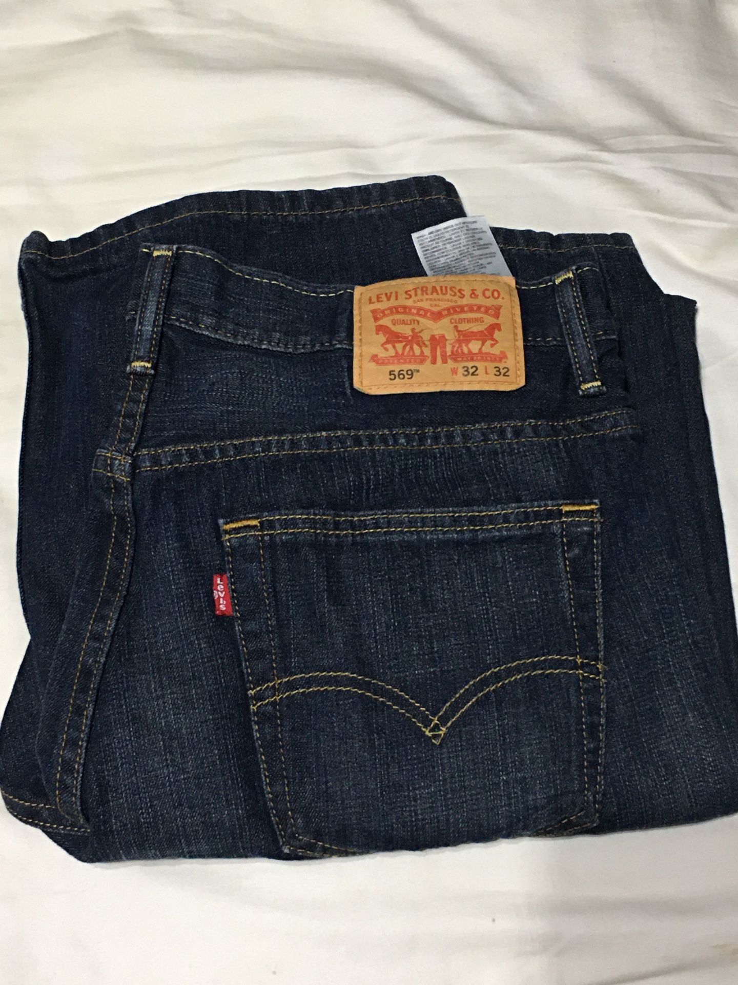 Levi Strauss And Co 569 Blue Denim Jeans - 32x32