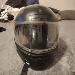 Old motorcycle helmet