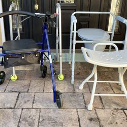 DRIVE Rollator + 3 More Pieces For Hip Replacement 