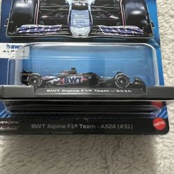 2024 Hot Wheels Premium Formula 1 BWT Alpine F1 Team A524 #31 Blue Pink 1/64