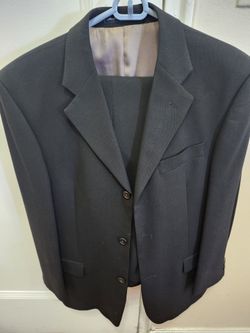 Men's Dark Gray Suit Jacket Blazer