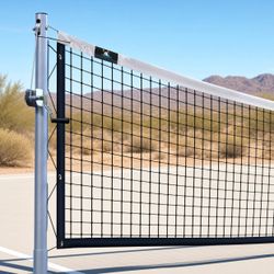 New Permanent Pickleball Net USAPA Regulation Size In-Ground, All Hardware Included Heavy Duty Pulley Alignment