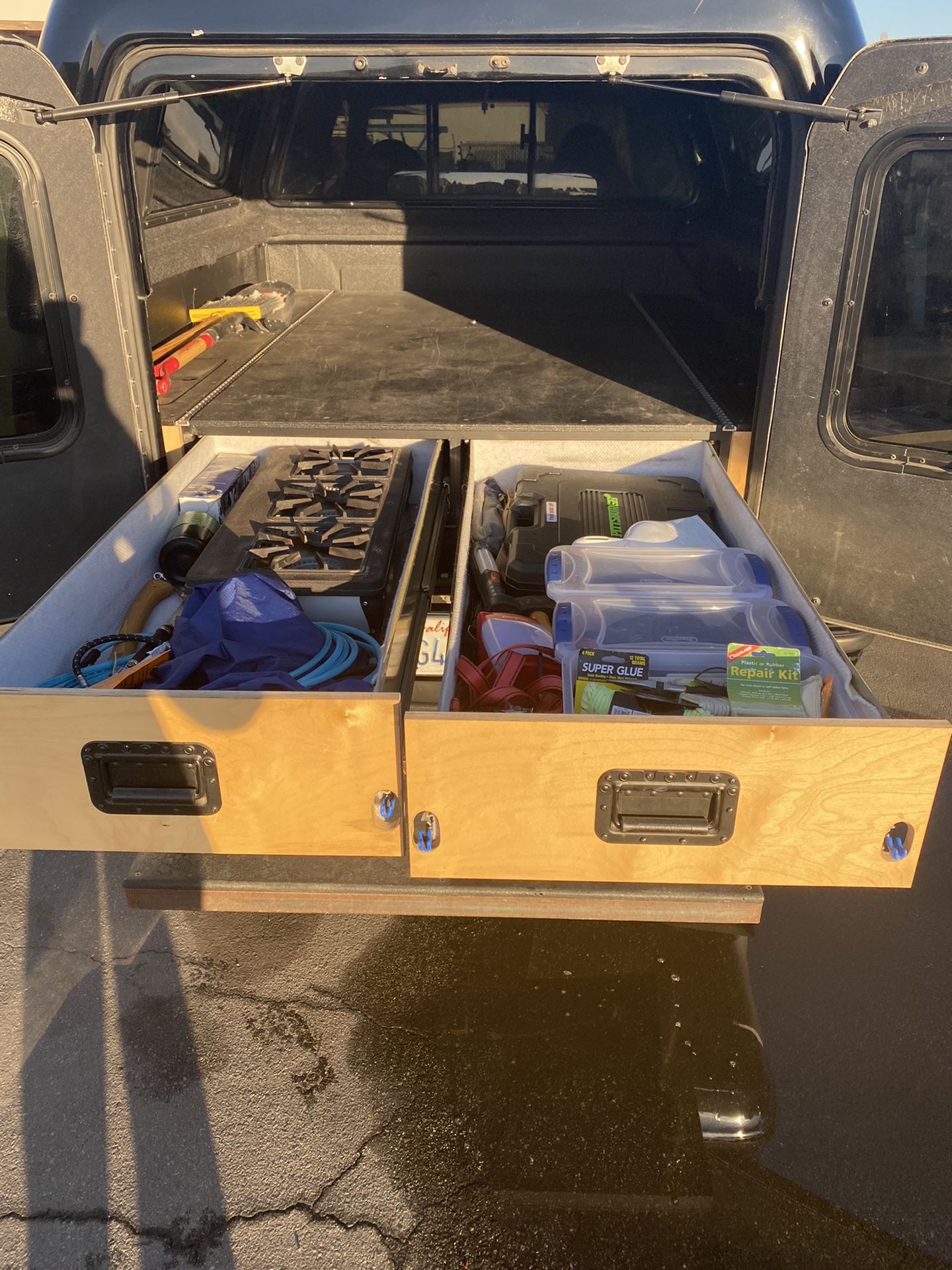 Snugtop Outback Camper shell with roof rack and drawer system for Sale