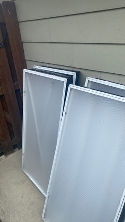 2 x 4 inlay light fixtures with T 10 bulbs
