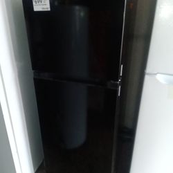 New LG top and bottom refrigerator black