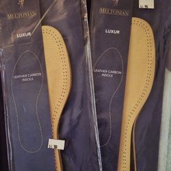 Luxury Meltonian Luxor Leather Carbon Insoles  Men Or Woman