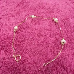 14k Gold Snake Chain Bracelet  (7 Inches) 