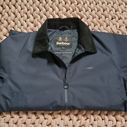 Barbour Waterproof And Breathable Jacket Men's Medium Size Blue Color 