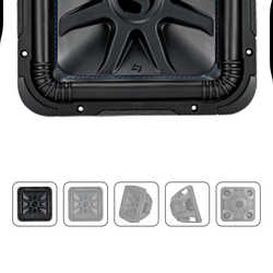 L7 S with blue stitching in kicker box