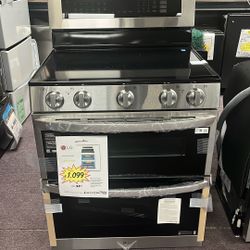 Stove Double Oven New Open Box 1 Year Warranty 