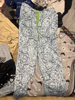 loose fit pj pants rick and morty