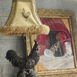 French Country Rooster Lamp 