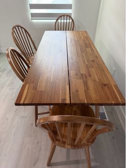 Wood Dining Table Set