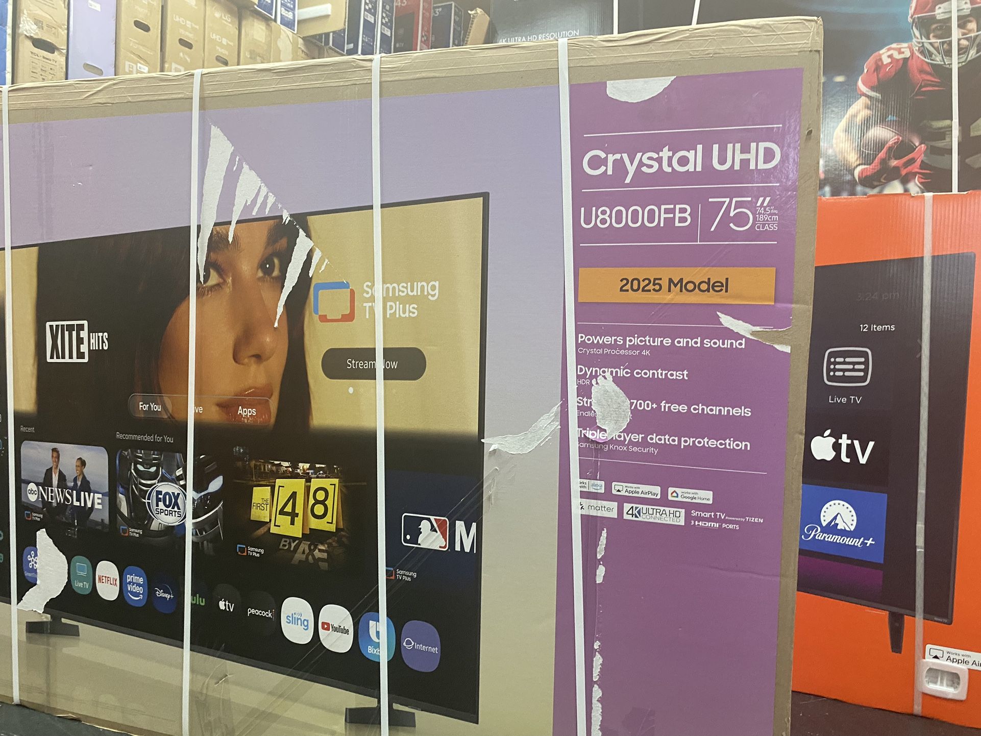 75”SAMSUNG UHD 4K SMART TV