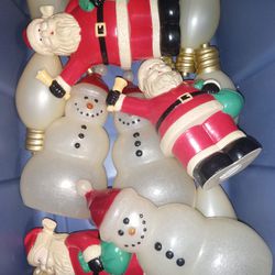 Vintage Blow Mold Style Christmas Decorations