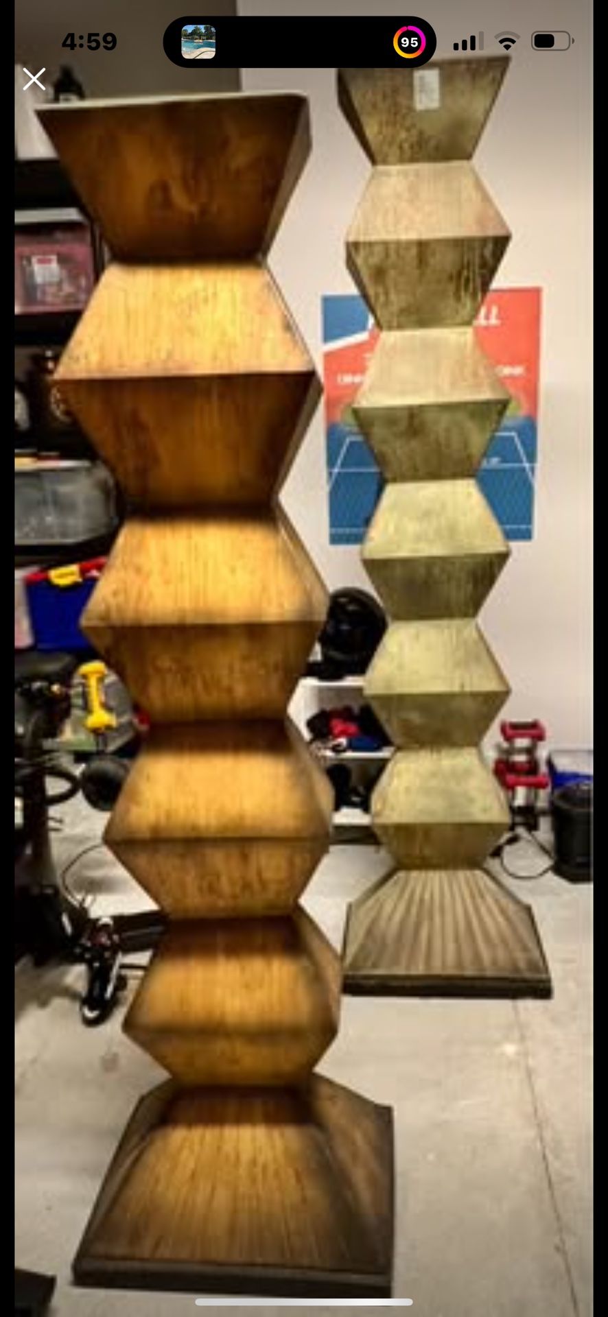 Set Of Wooden Towers 