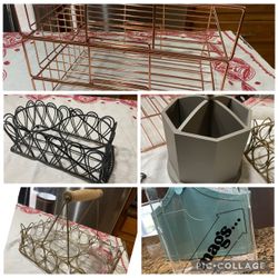 Lot/set of 5 item: !for price all included!great pieces: for storage,or decor pieces, could do seperate, price better as a lot  5 piece set all includ
