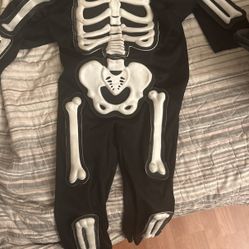 toddler skeleton costume