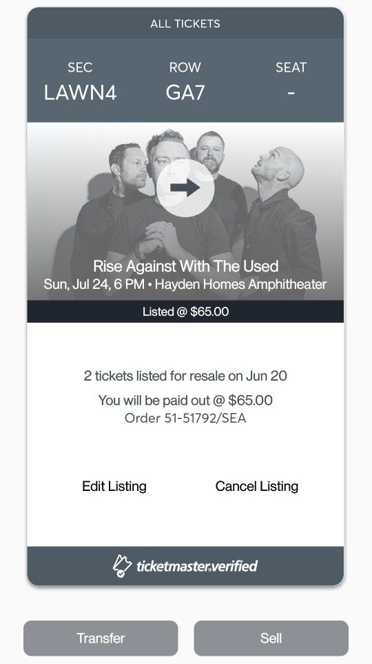 RISE AGAINST & THE USED - Bend, OR
