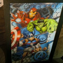 Holographic Super Hero Picture