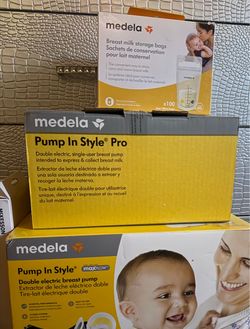 Double electric breast pump