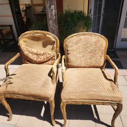 Vintage Antique 20th Century Wooden Dining Room Chairs