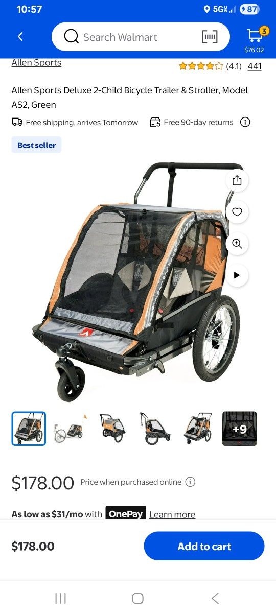 Bike Trailer/stroller