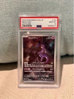 2023 POKEMON JAPANESE SV2A-POKEMON 151 ART RARE #183 MEWTWO PSA 10
