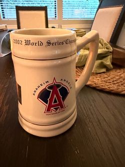 2002 Anaheim Angels World Series Champions Ceramic Stein/Mug