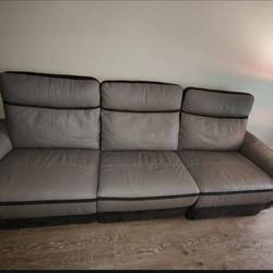 Leather Powered Sofa 