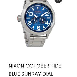 Nixon October Tide Blue Dial