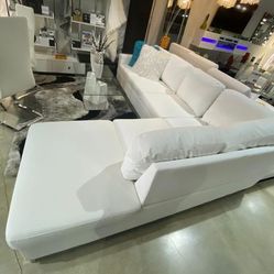 White Sectional Sofa 