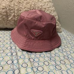 Pink Prada Bucket Hat 