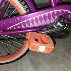 Huffy Argyle Ombre Girls 20"  Cranbrook Cruiser Bike Bicycle Basket Ribbons 