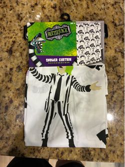 Beetlejuice Shower Curtain