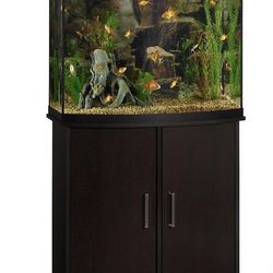 Aquarium And Stand 38 Gallon Tank With Heater Water Filter Light 