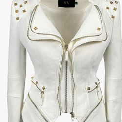 Gold Studded Denim Jacket 🔥